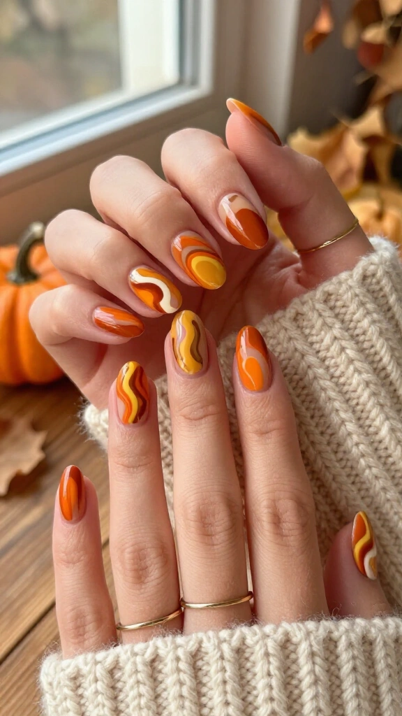 Psychedelic Pumpkin Swirls