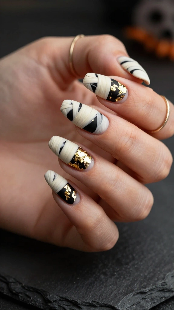 Gold Foil Mummy Wraps