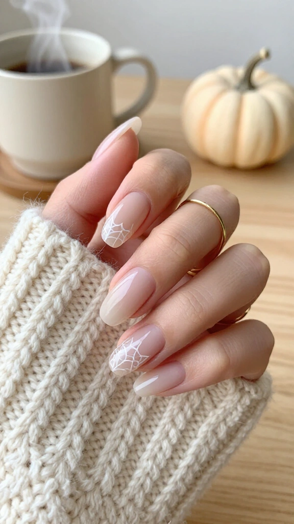 Minimalist Spiderweb Accent Nail
