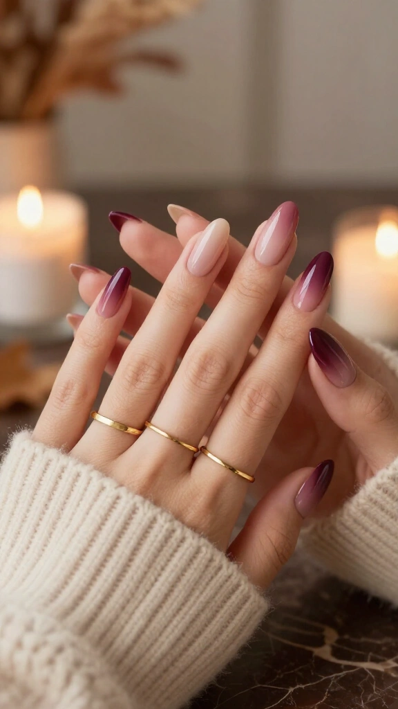 Smoked Plum Ombré with Gloss Finish