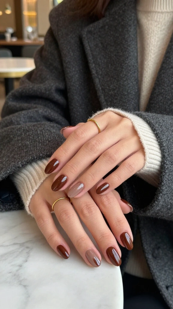 Espresso Chrome with Negative Space