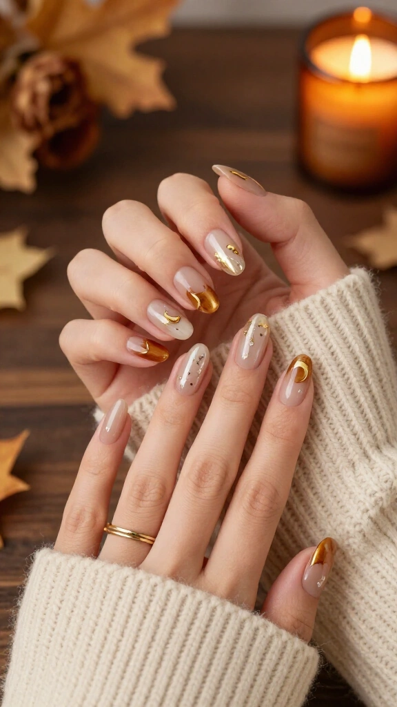 Gilded Celestial Moon Phase Accents