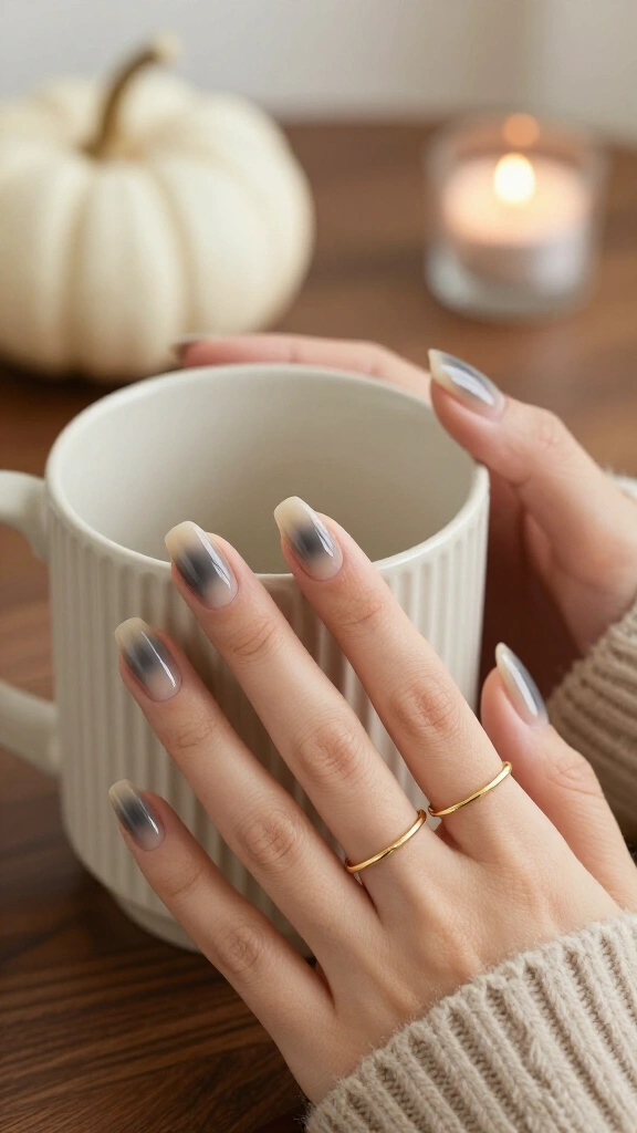 Smoked Quartz Aura Nails