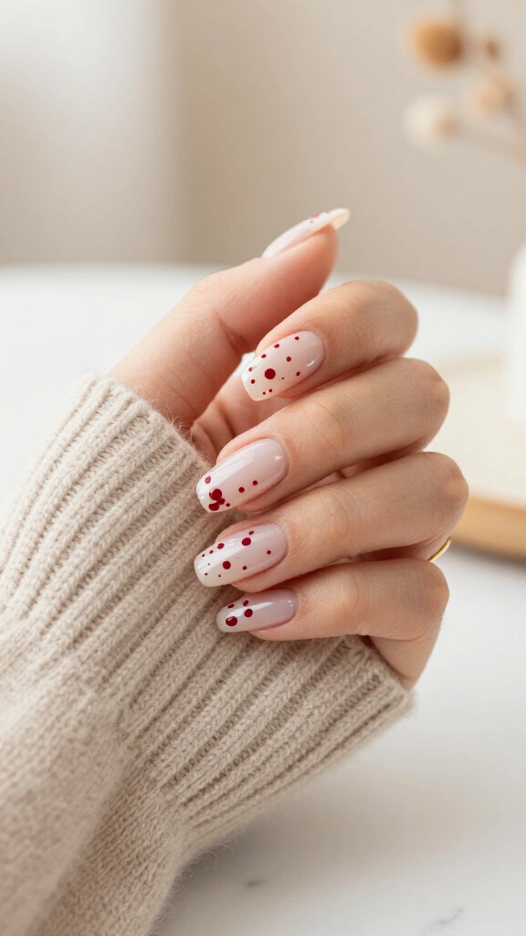 Minimalist Blood Splatter Dot Work