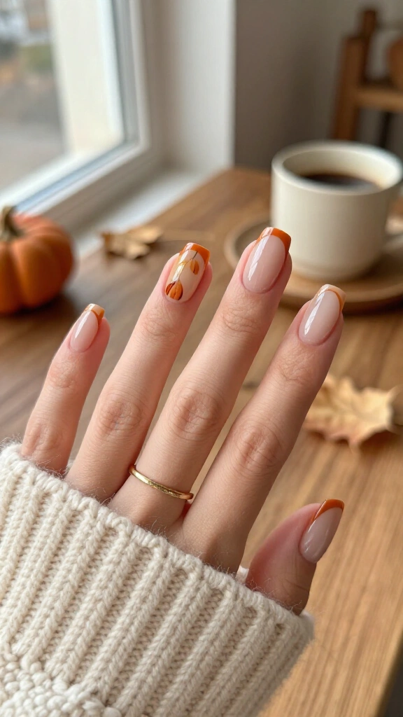 Micro-Pumpkin French Tips