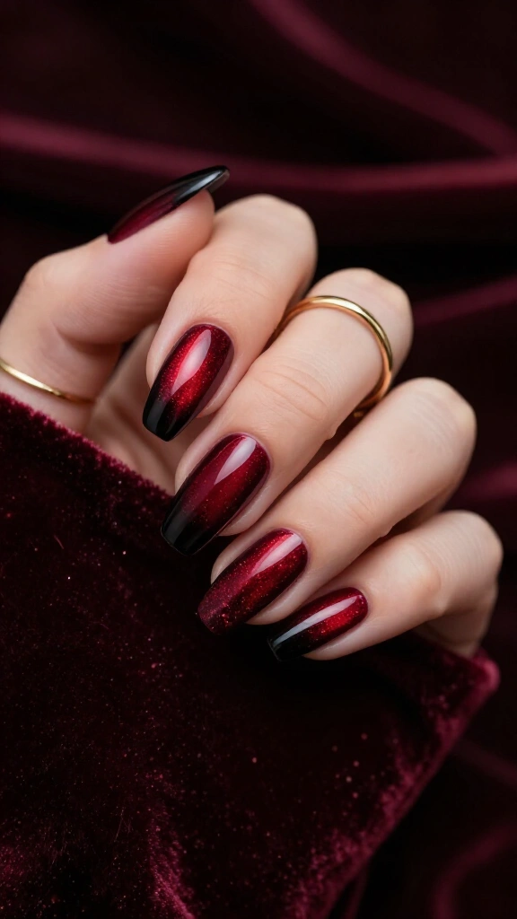 Burgundy Chrome Ombré