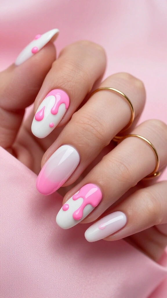Bubblegum Pink Drip & Blood Accents