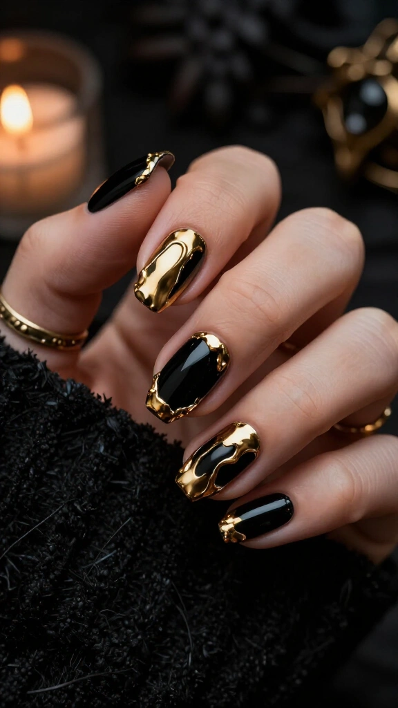Molten Liquid Gold Edges