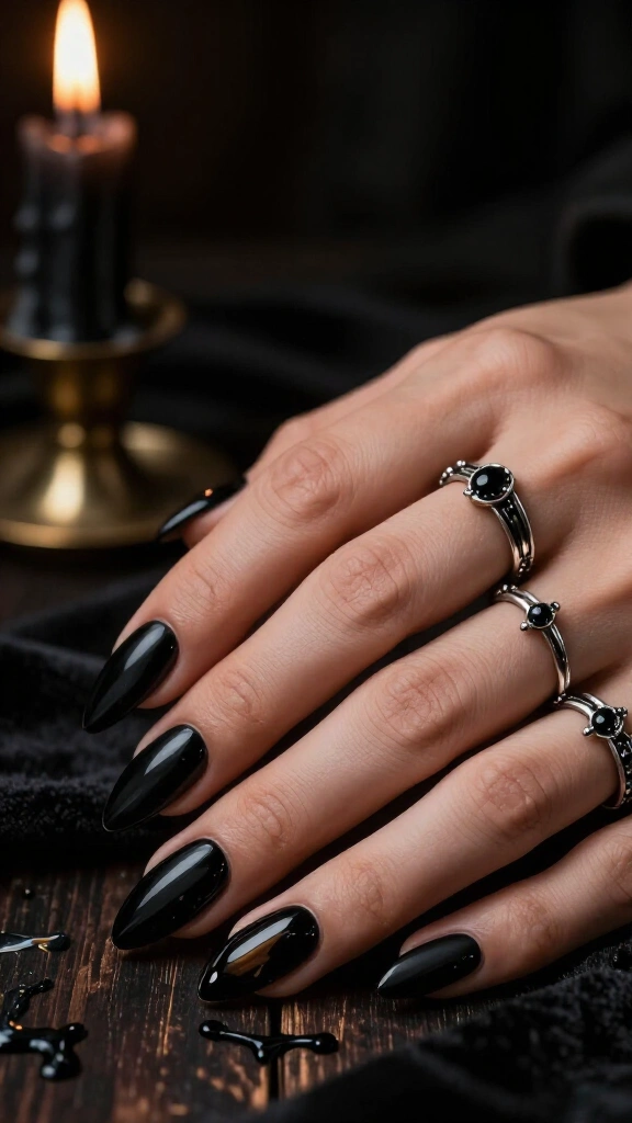 Matte Onyx with Glossy Drips