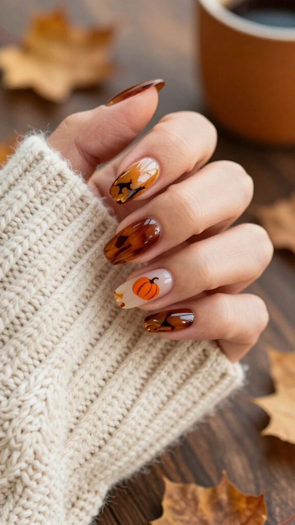 Tortoiseshell and burnt orange duo