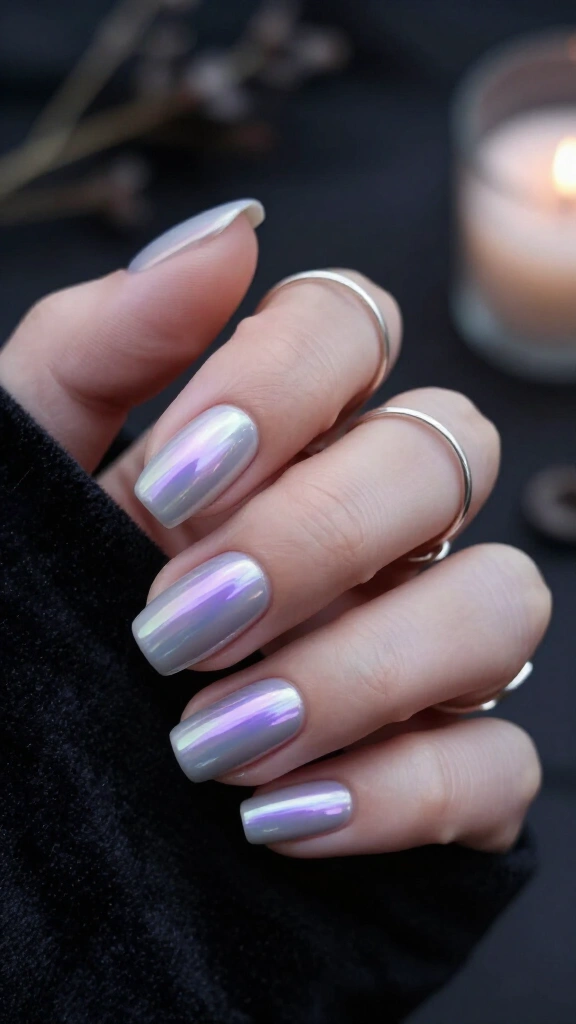 Glazed Donut "Haunted Pearl" Nails
