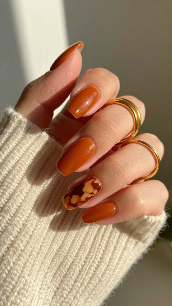 Rich Caramel Glaze with Tortoise Half-Moons