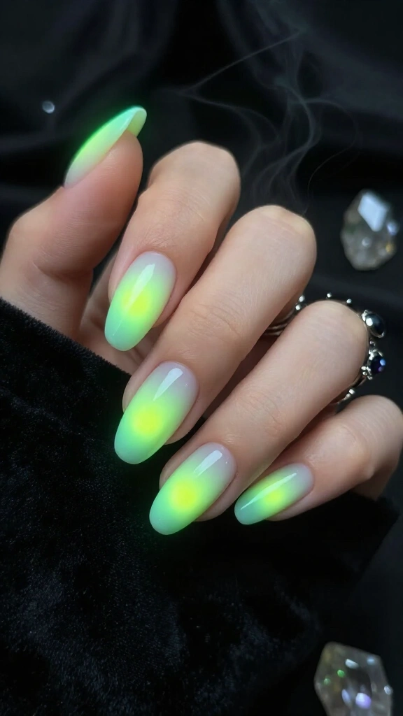 Ghostly Chartreuse Aura Glow