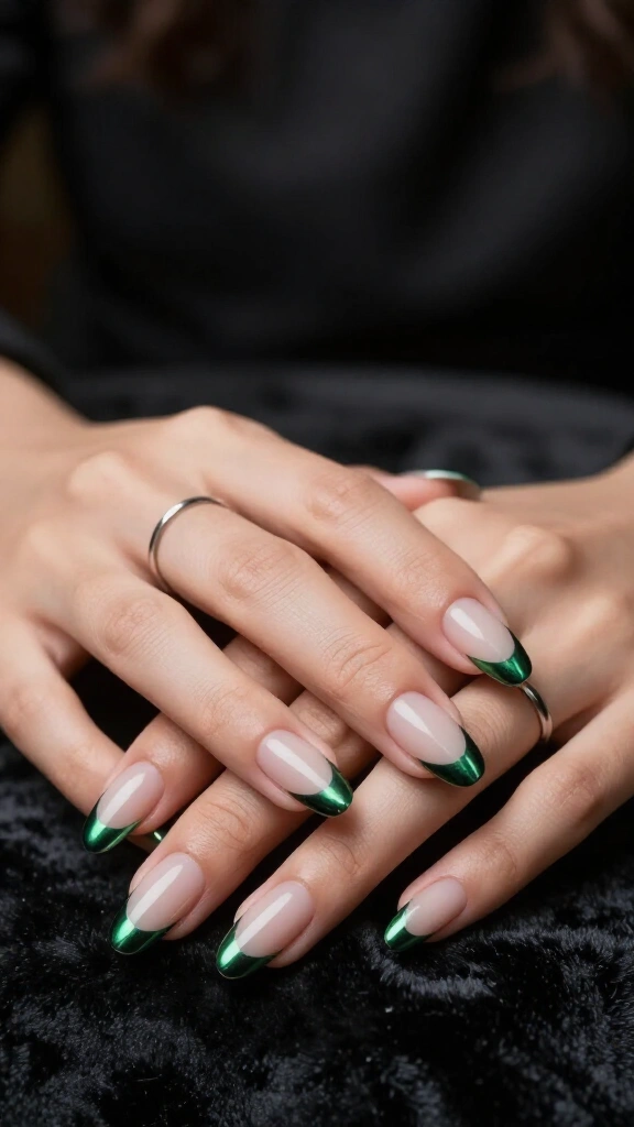 Wicked Chrome French on Sheer Base