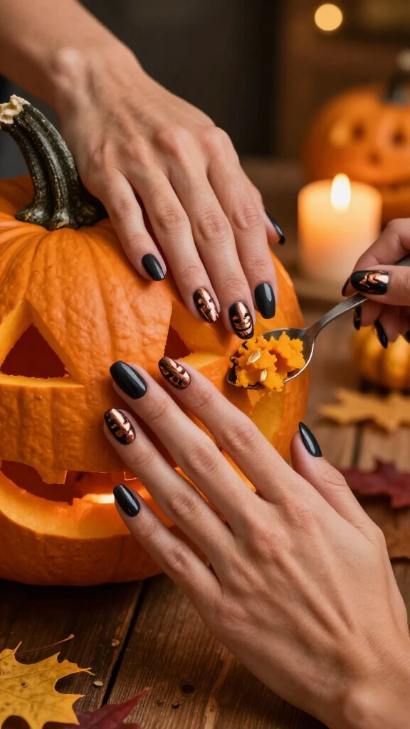 Metallic Copper Jack-o