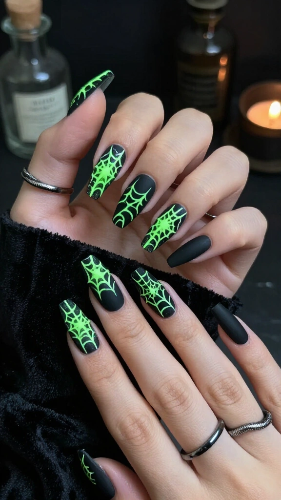 Glowing Web Chartreuse Overcoat