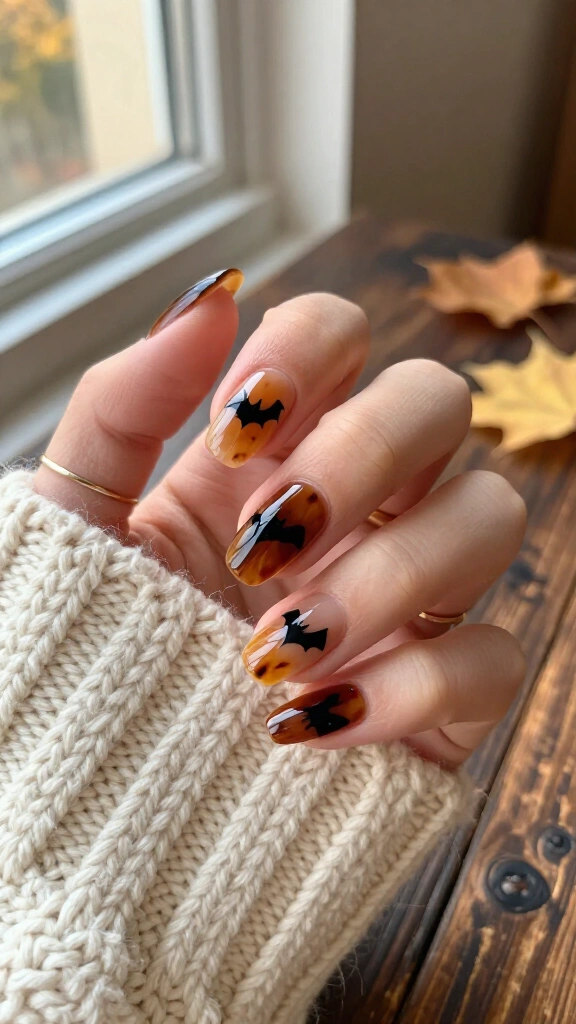 Tortoiseshell & Flying Bat Silhouettes