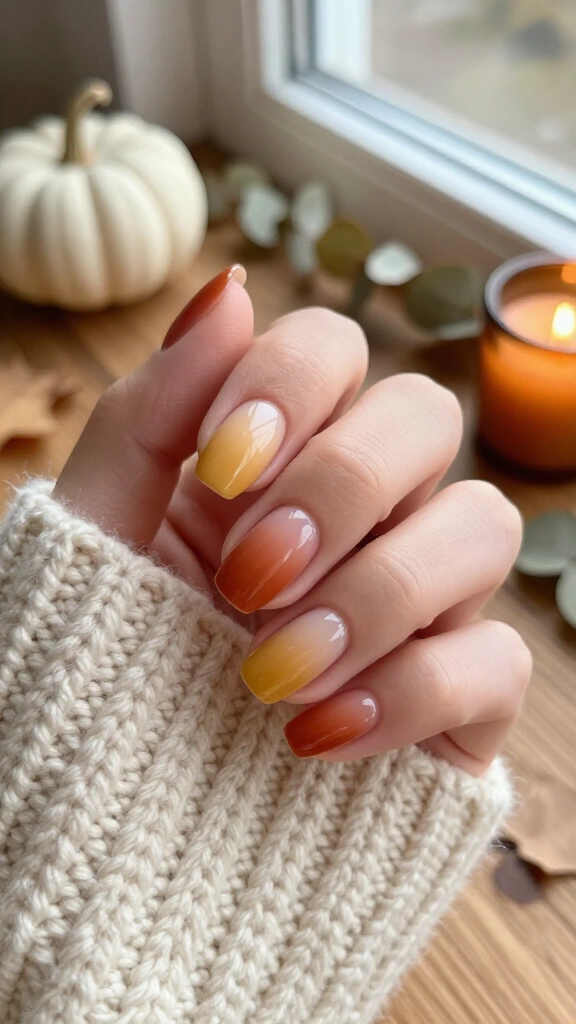 Muted Candy Corn Ombré