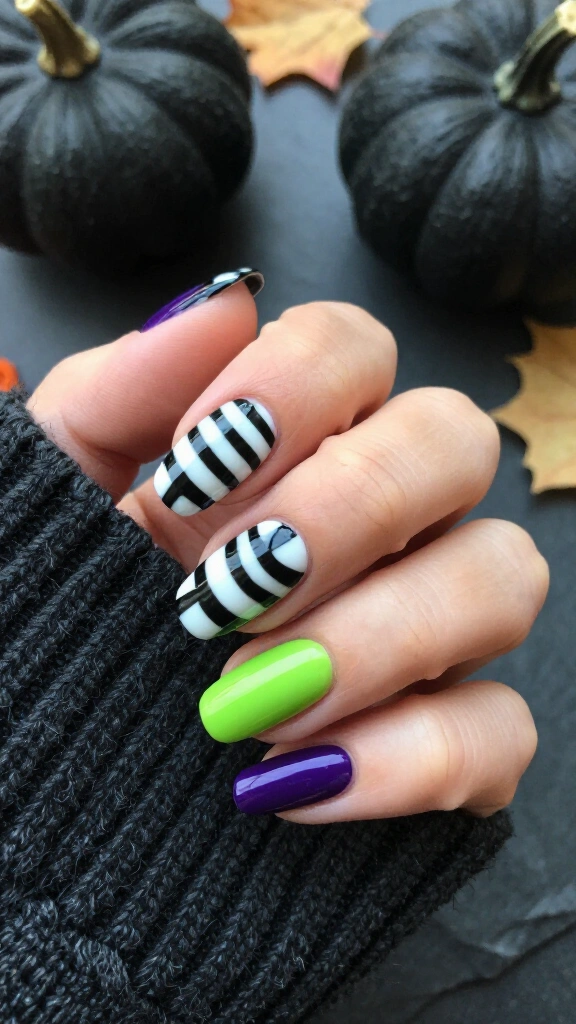 Beetlejuice Pinstripe Accents