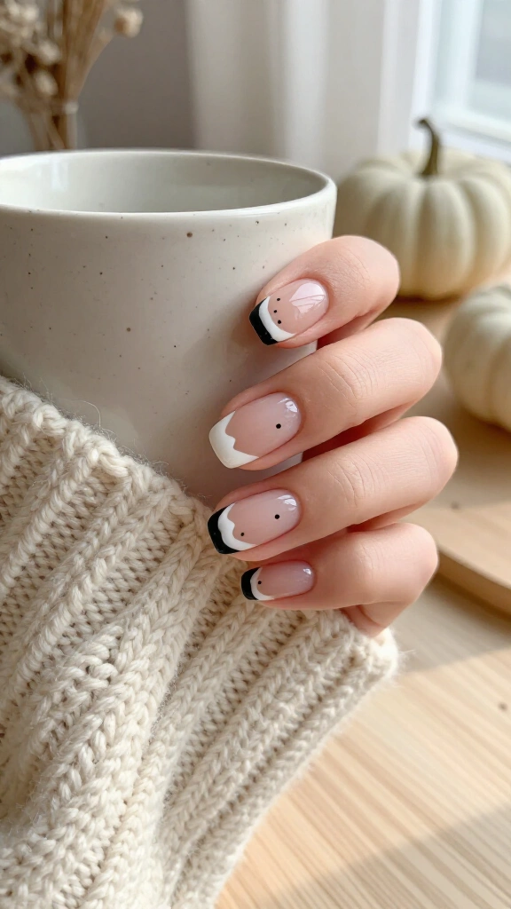 Minimalist Ghost French Tips