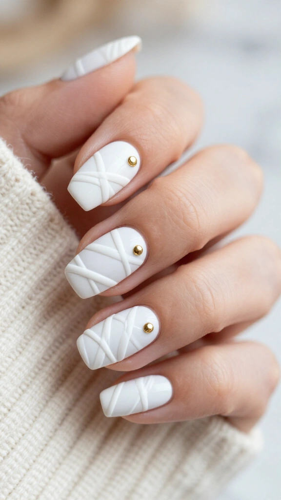 Matte chalk-white mummies