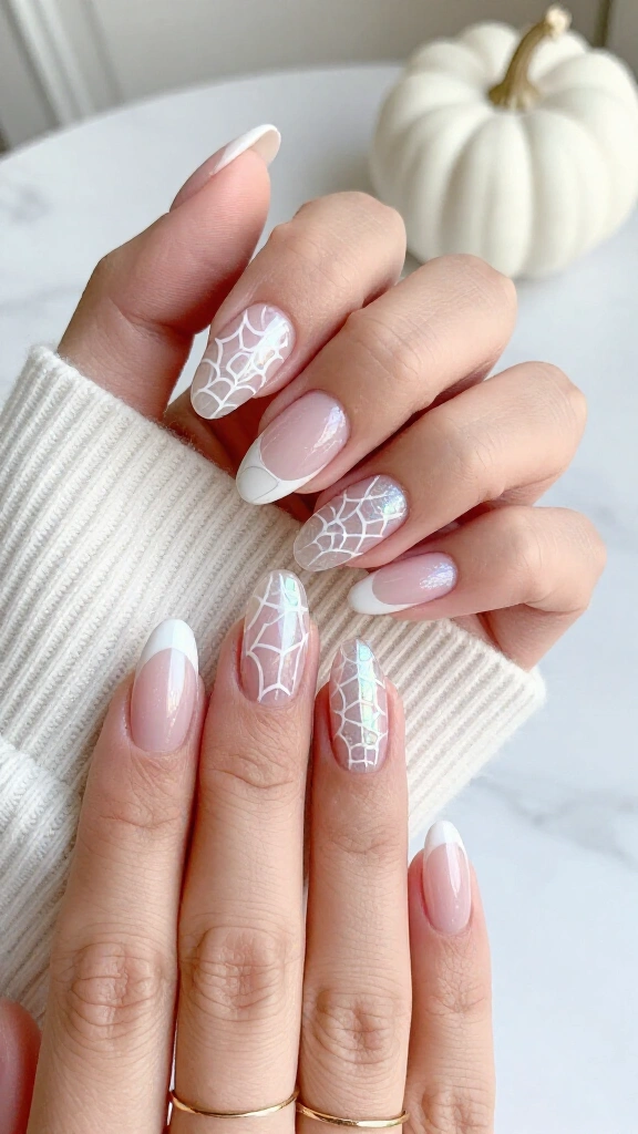 Opal cobweb negative space