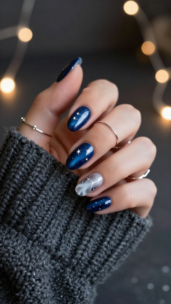 Midnight Blue Galaxy Ghosties