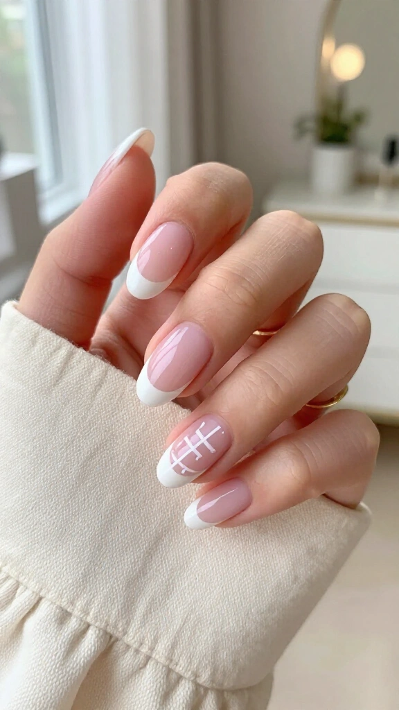 Minimalist white stitches