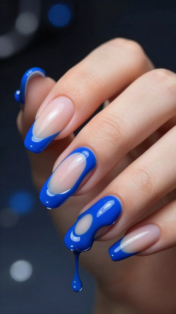Electric Royal Blue Slime Drips