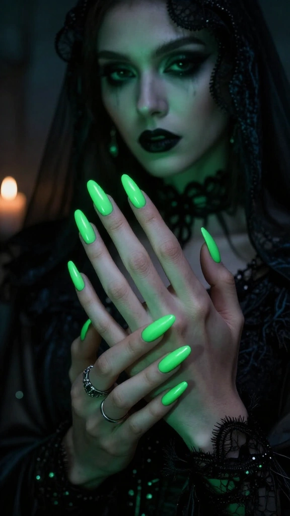 Eerie Glow-in-the-Dark Green