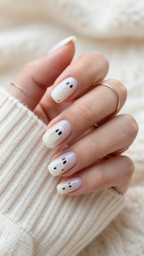 Ghostly Micro-Accents on Milky White