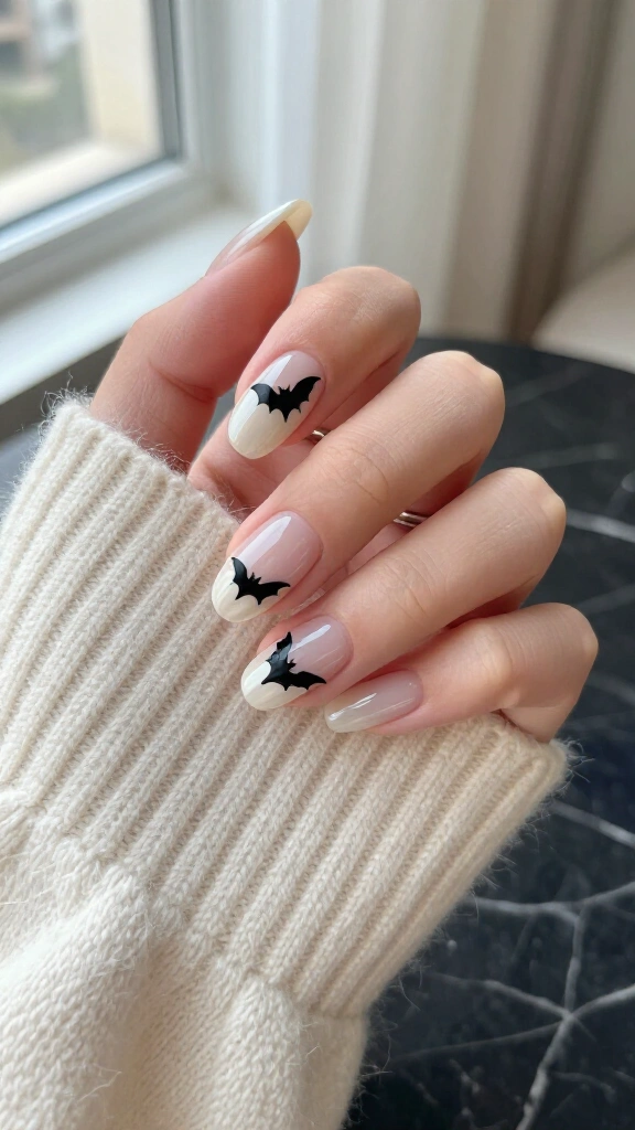 Subtle Bat Silhouettes on Bare Bases