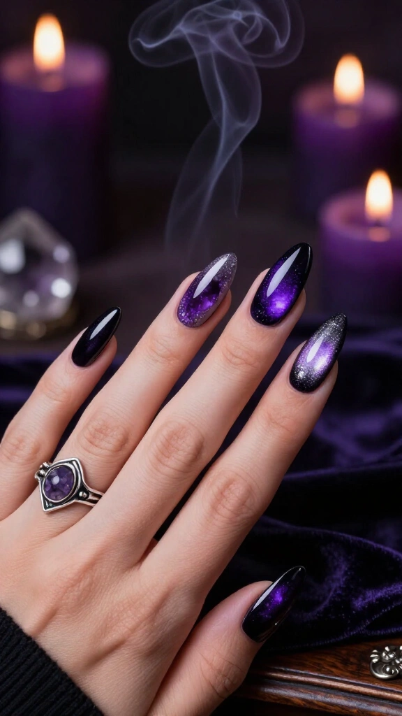 Midnight Amethyst Velvet Aura