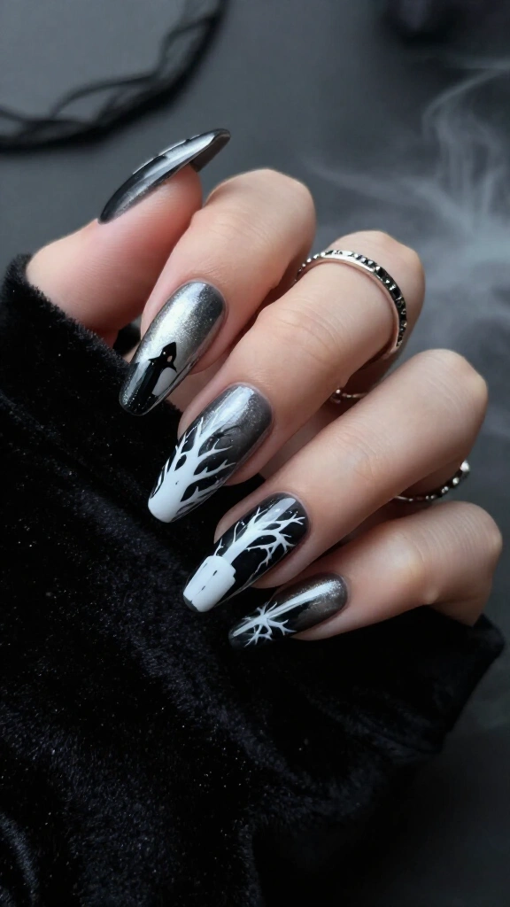 Graveyard Fog Velvet Swirls