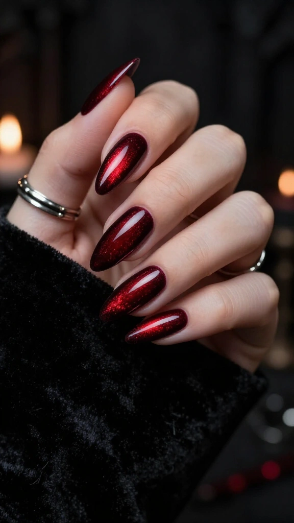 Blood Moon Eclipse Magnetic Stilettos