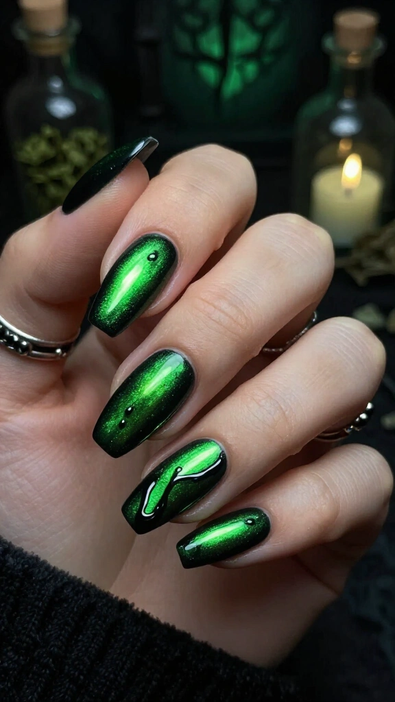 Toxic Ooze Acid Green Cat Eye