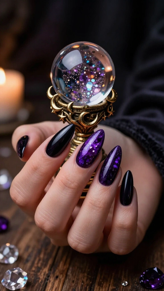 Floating Crystal Ball Orbs