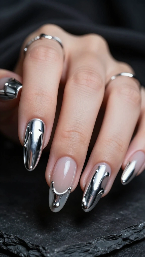 Molten Silver Drips