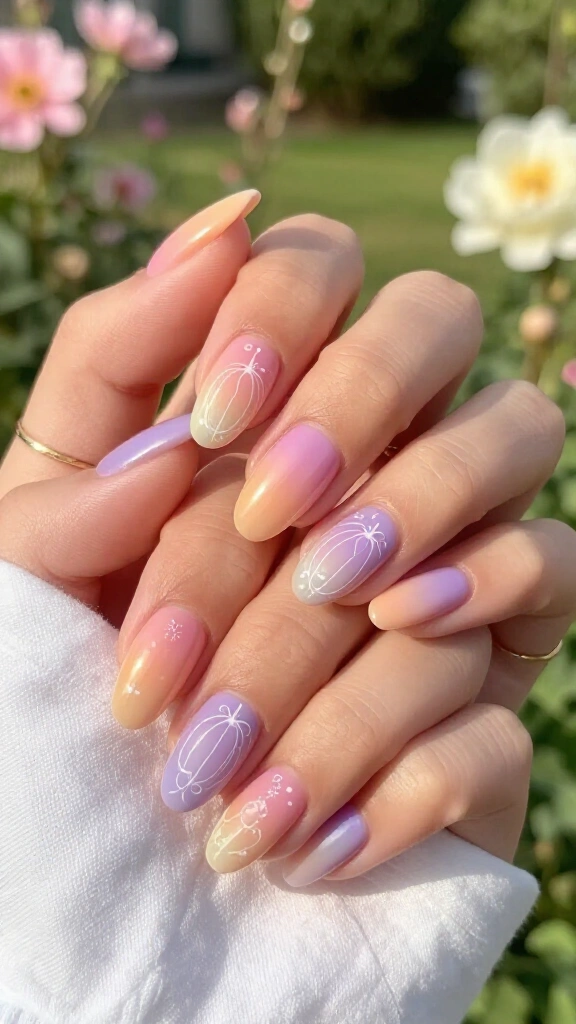Pastel Sunset Pumpkins