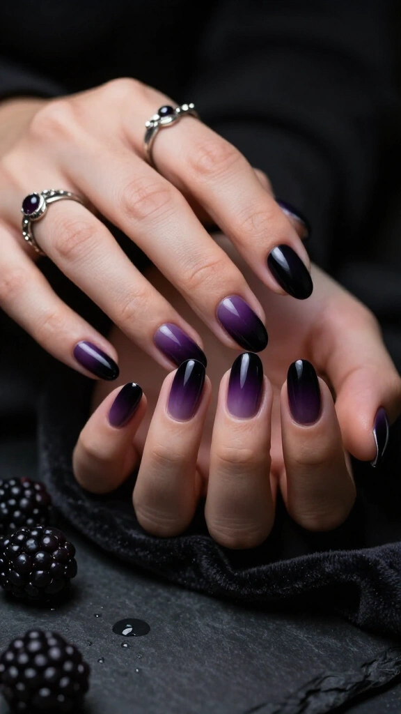 Deep Blackberry Ombré