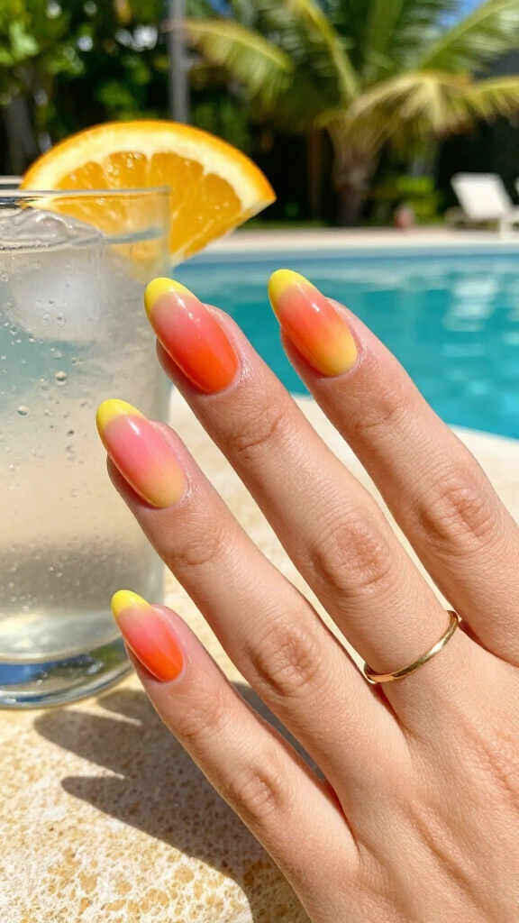 Citrus Candy Corn Ombré