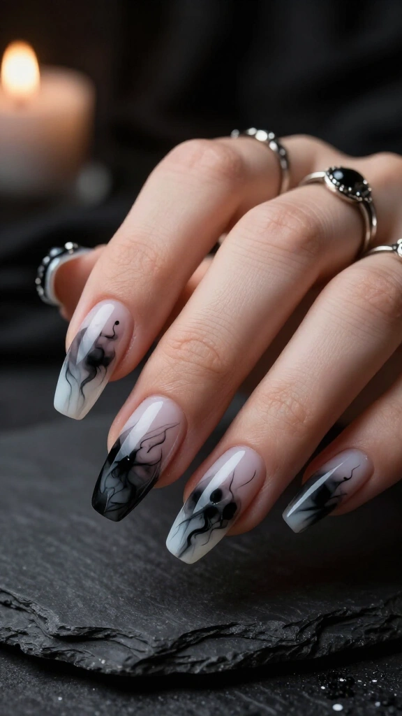 Inky Watercolor Swirls
