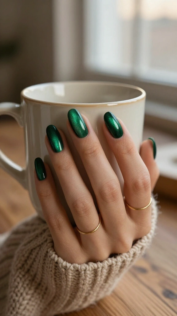Velvety Emerald Cat-Eye