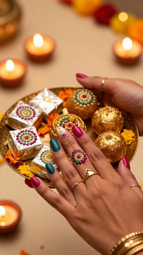 Sparkling Rangoli Dot Art