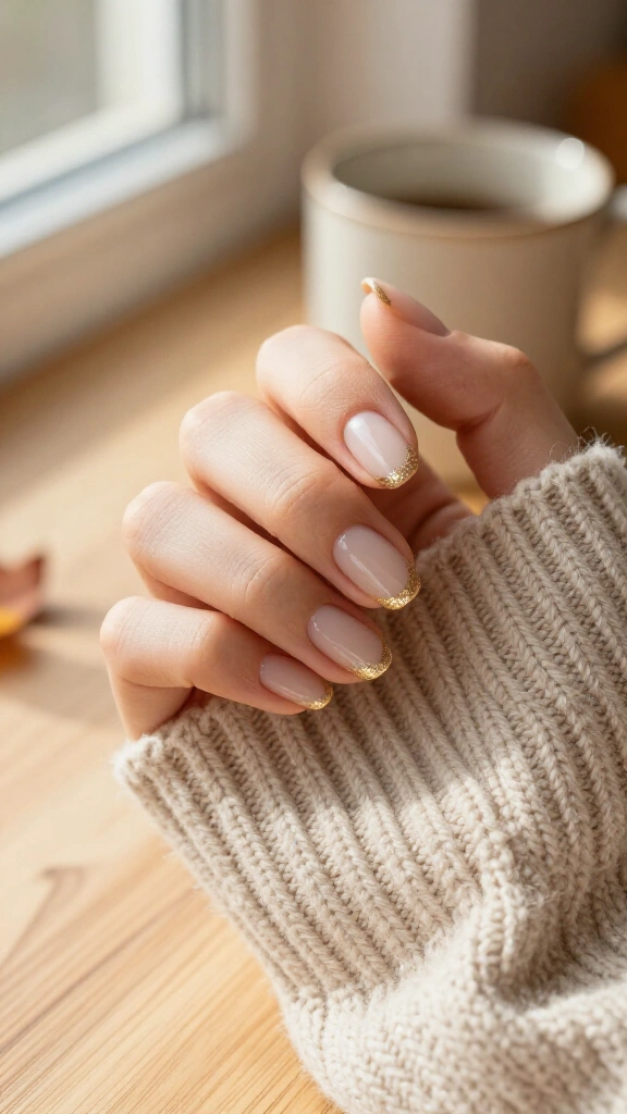 Champagne Shimmer Micro-French