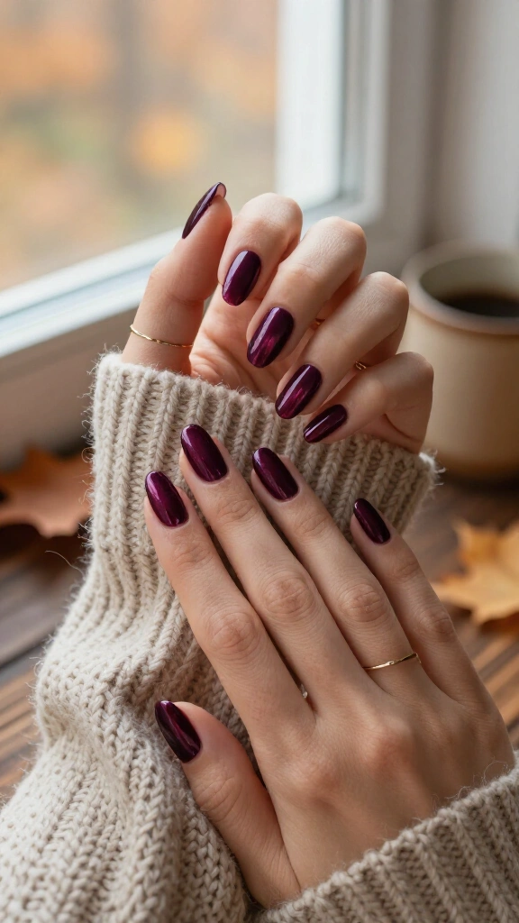Rich Plum Velvet Finish