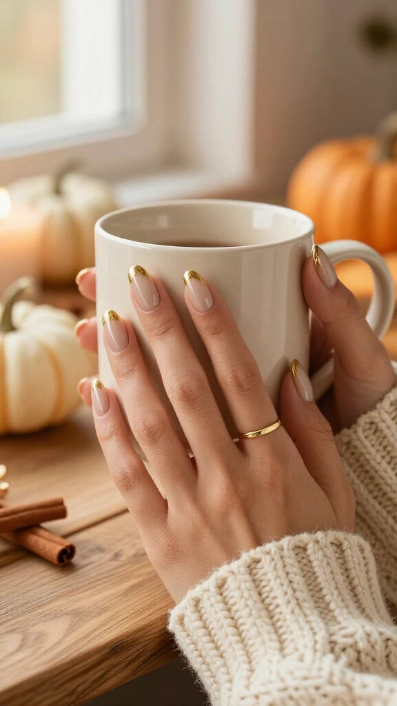 Gilded Gold French Tips