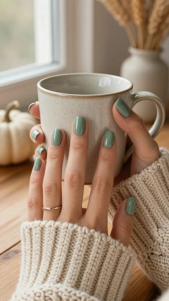 Muted Sage Green Wash