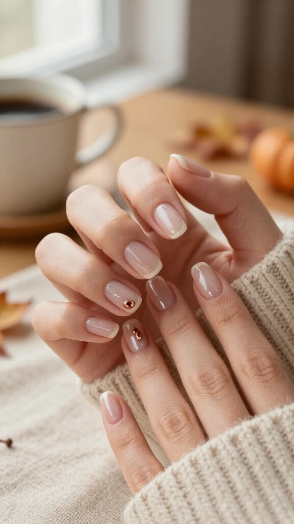 Bare Nails with Copper Studs