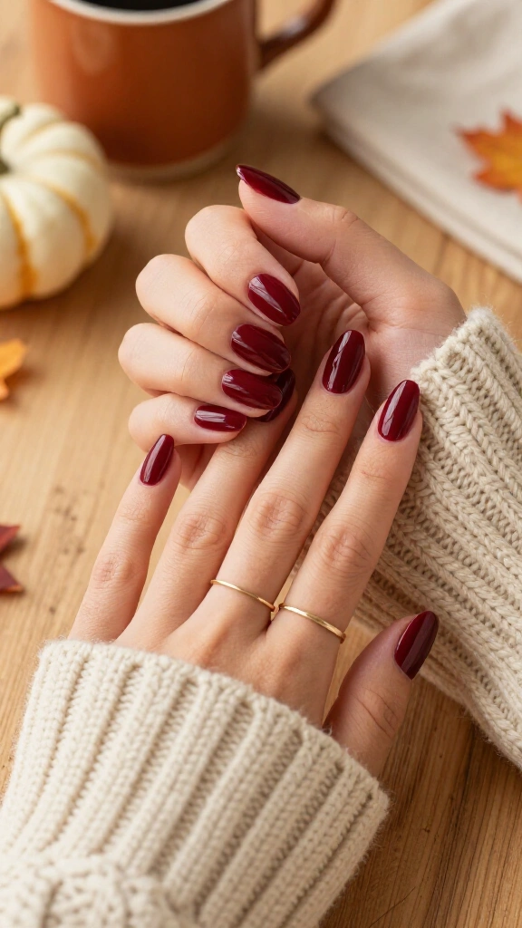 Classic High-Gloss Burgundy